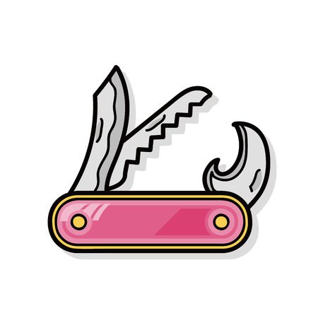 Utility knives doodleのイラスト素材