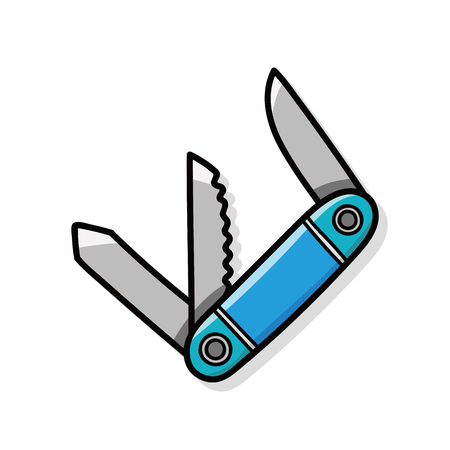 Utility knives doodleのイラスト素材