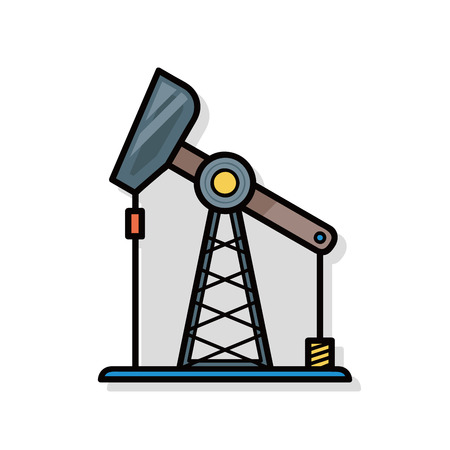 Lifting machine doodleのイラスト素材