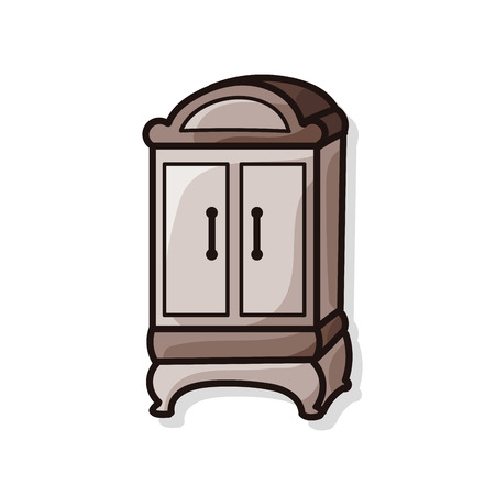 Cabinet closet doodleのイラスト素材