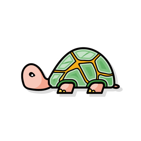 turtle doodleのイラスト素材
