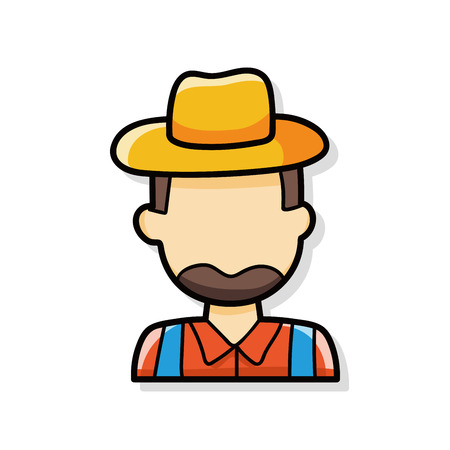 farmer doodleのイラスト素材