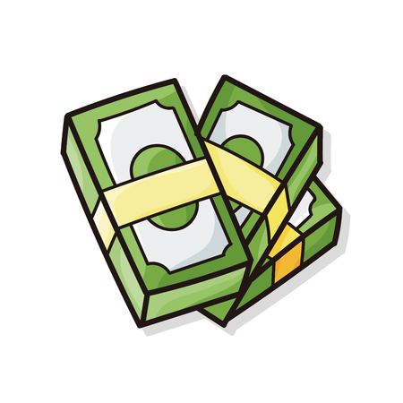 cash doodleのイラスト素材