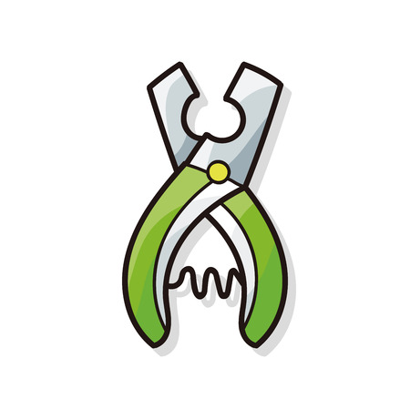 pet tooth pilers doodleのイラスト素材