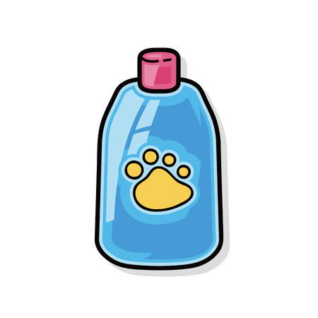 pet shampoo doodleのイラスト素材