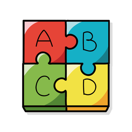 office chart doodleのイラスト素材