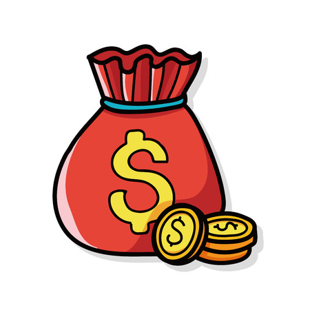 casino chip doodleのイラスト素材