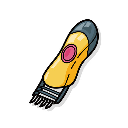 pet shaver doodleのイラスト素材