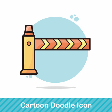 Train crossings doodleのイラスト素材