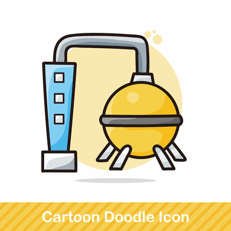 Water Tower doodleのイラスト素材