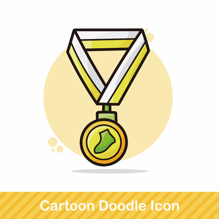 medal doodleのイラスト素材