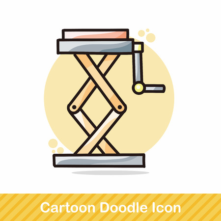 Crane doodleのイラスト素材