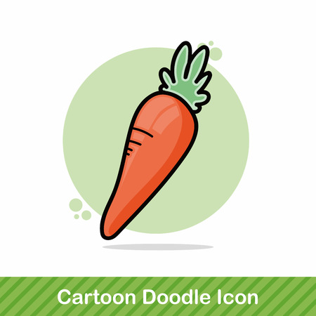 carrot doodleのイラスト素材