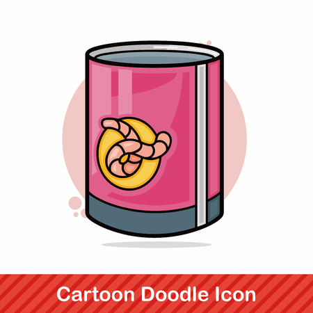 Fishing bait doodleのイラスト素材