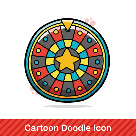 Roulette doodleのイラスト素材