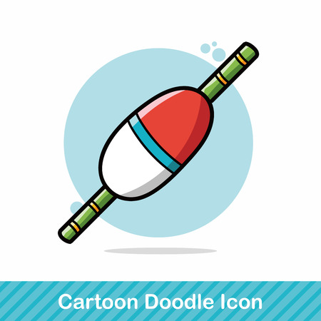 Fishing bait doodleのイラスト素材