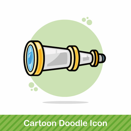 binocular doodleのイラスト素材
