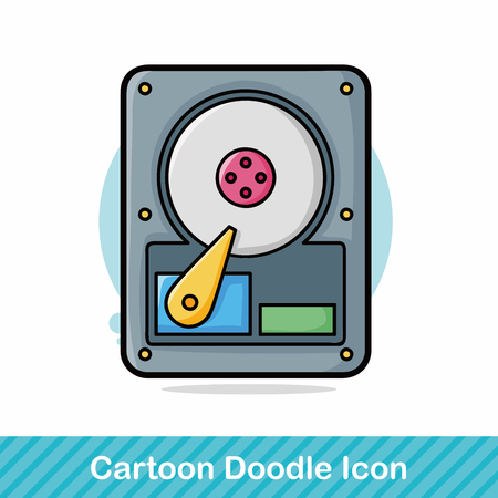 warning bell doodleのイラスト素材