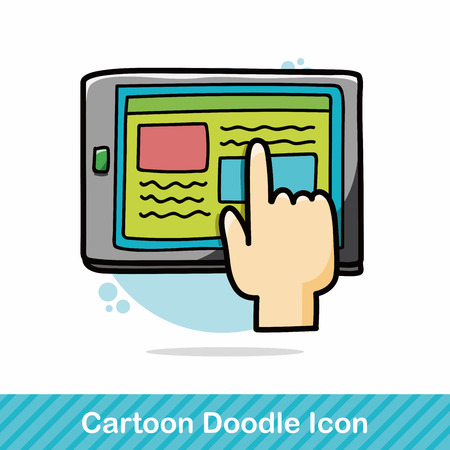 computer doodleのイラスト素材