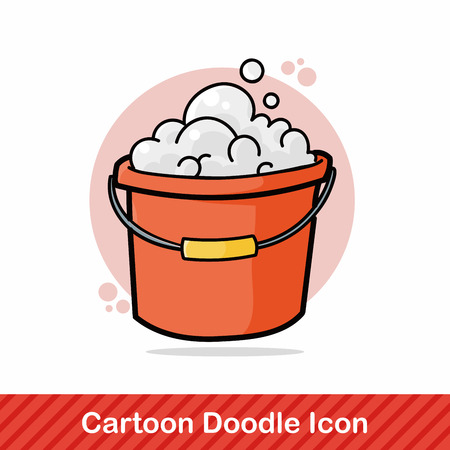 water bucket doodleのイラスト素材