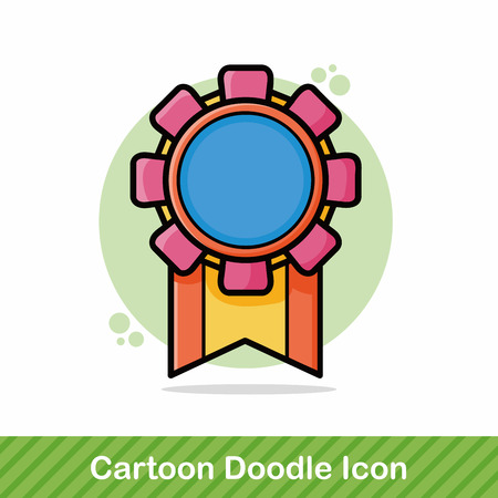 medal doodleのイラスト素材