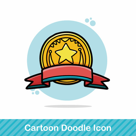medal doodleのイラスト素材