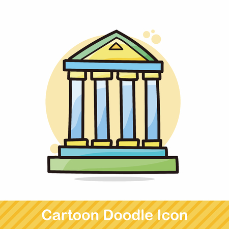 bank doodleのイラスト素材