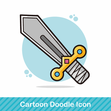 sword doodleのイラスト素材