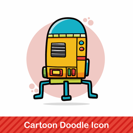 space machine doodleのイラスト素材