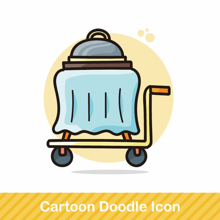 tray doodleのイラスト素材