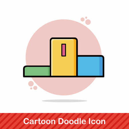 Podium doodleのイラスト素材