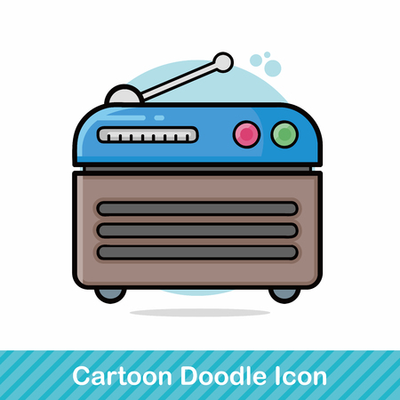 radio doodleのイラスト素材