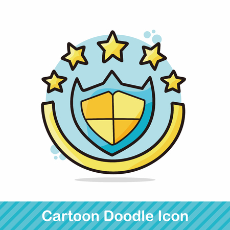 medal doodleのイラスト素材