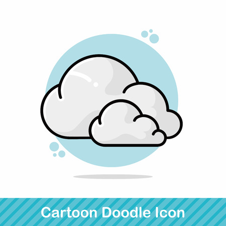 weather cloud doodleのイラスト素材