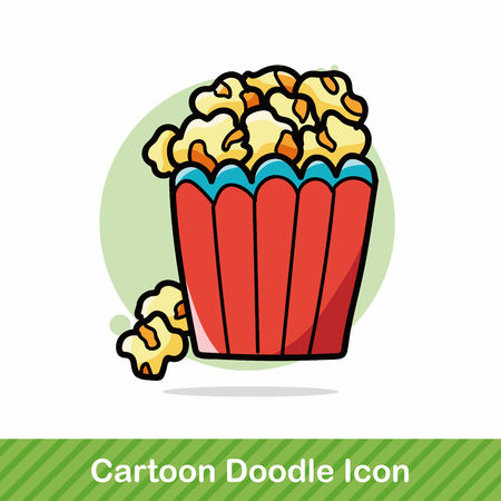 popcorn doodleのイラスト素材