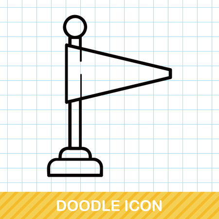 flag doodleのイラスト素材