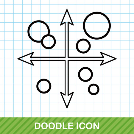 office chart doodleのイラスト素材
