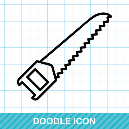 Saws doodleのイラスト素材