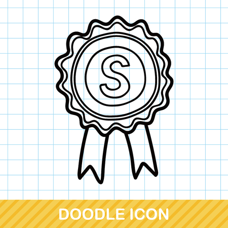 medal doodleのイラスト素材