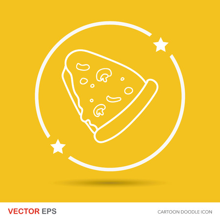 pizza doodleのイラスト素材