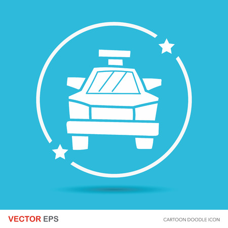 Taxi color doodleのイラスト素材