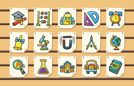 School and Education icons setのイラスト素材