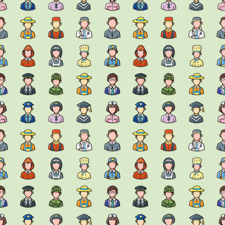 People occupations icons setのイラスト素材