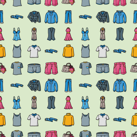 Wearing and clothes icons setのイラスト素材