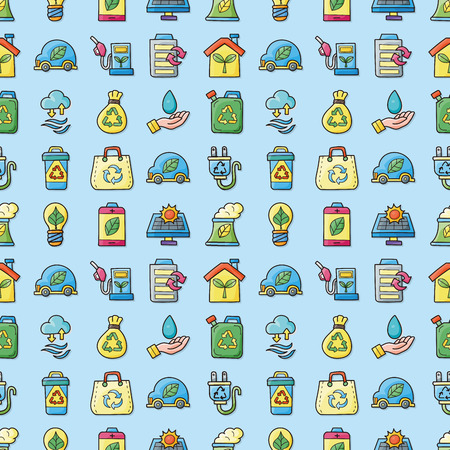 Ecology and recycle icons set,eps10のイラスト素材