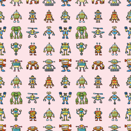 Manufacture robot icons set,eps10のイラスト素材