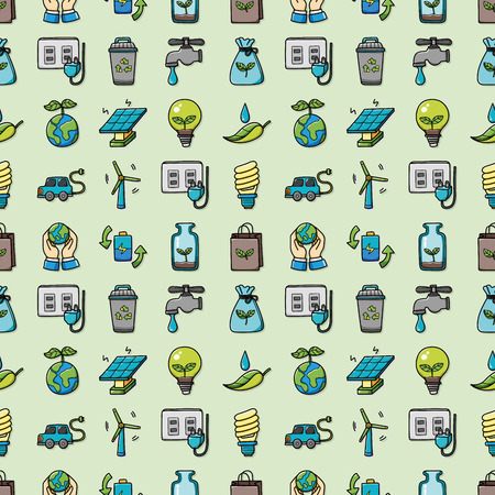 Ecology and recycle icons set,eps10のイラスト素材