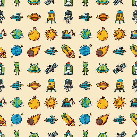 Space and astrology icons setのイラスト素材