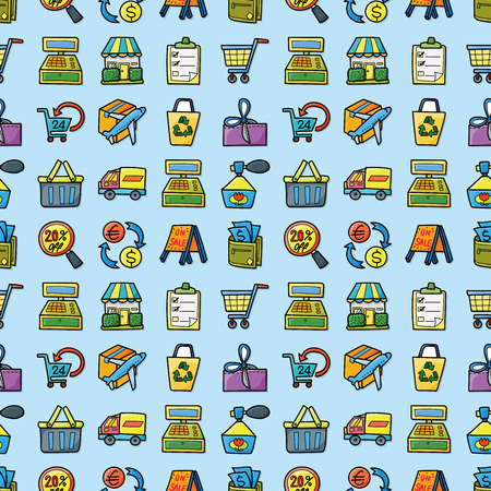 Shopping icons set,eps10のイラスト素材
