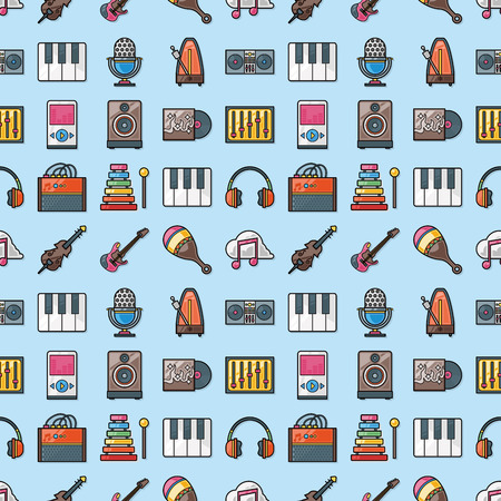 Music icons set,eps10のイラスト素材